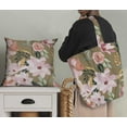thumbnail image 5 of Soimoi Green Poly Georgette Fabric Leaves & Magnolia Floral Decor Fabric Printed Yard 42 Inch Wide, 5 of 5