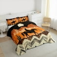 thumbnail image 3 of Feelyou Tribal Western Cowgirl Bedding Comforter Set, Rustic Horse Animal Twin Comforter Sets, Teen Boy Girl Kid Reversible Bedding Set, Microfiber Bedroom Decor, 2pcs, 3 of 8
