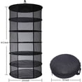 thumbnail image 2 of Drying Net, 6-layer Foldable Hydroponic Drying Rack, Dry Net Herbal Dryer, Gift Storage Bag, Black, 2 of 3