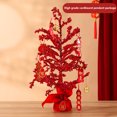 thumbnail image 2 of Decoración de año nuevo chino árbol rojo afortunado festivo con linterna / moneda de cobre / colgante de papel de tarjeta XBTCLXEBCO Árbol con tarjetas de papel, 2 of 5