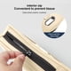 thumbnail image 4 of Caja de pañuelos para visor de coche con clip para gafas - Soporte para papel de cocina de cuero para visera solar, reposabrazos o respaldo - Correa ajustable, cierre de cremallera - Marrón, beige o, 4 of 6