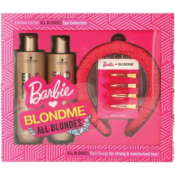 BlondMe® x BARBIE™ Home Spa Collection – All Blondes Kit - Nourishing and Hydrating Treatment for Shiny Hair