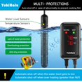thumbnail image 4 of YukiHalu Aquarium Heater 50/100/200/300/500W with Protective Case, Fish Tank Heater, Temperature Adjustable, External Temperature Controller, LED Display, Used for 10/20/40/75/120 Gall, 4 of 8