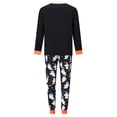 thumbnail image 5 of RUINIXCW Halloween Family Pajamas Matching Set Long Sleeve O Neck Tops Ghost Print Pants Sleepwear, 5 of 6