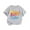 Grey, variant on WEAIXIMIUNG Teen Girl Tops Trendy Flower Summer New Children's Clothing Europe and The United States Style Girls Short Sleeve T Shirt Easter Bunny Printed Round Neck Children