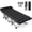 Gray Cot+Black Pad, variant on DKMOCO XL Folding Camping Cot with Mattress for Adults,28" x 75" 500lbs Capacity Portable Bed with Carry Bag, for Office Home Nap, Outdoor,Camping(Gray Cot+Black Pad)