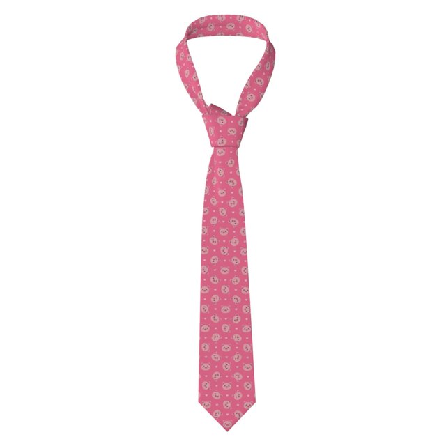 Balery Cartoon Pigs and Hearts Corbata Clásica de Seda para Hombre, Corbata Tejida Jacquard, Corbatas Formales para Negocios y Bodas