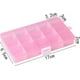thumbnail image 2 of Caja organizadora de joyas para pendientes, 4 unidades, transparente, con 15 compartimentos, 2 of 5
