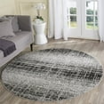 thumbnail image 2 of Safavieh Adirondack Collection ADR116A Silver and Black Modern Abstract Round Area Rug (6' Diameter), 2 of 3