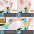 thumbnail image 3 of Licuadora portátil para batidos, recargable por USB, 380 ml, para viajes, deportes, cocina, taza exprimidora de frutas y verduras, 3 of 5