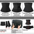 thumbnail image 5 of COMFREE Sauna Waist Trimmer Belt Men Workout Waist Trainer Sweat AB Belt with Adjustable Double Straps, 5 of 6