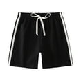 thumbnail image 4 of Cathalem Boys Shorts Boys Shorts Sports Running Shorts Active Athletic Shorts Basketball Performance Shorts (Black,18-24 Months), 4 of 5