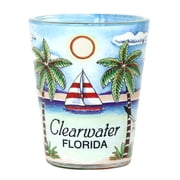 Clearwater Florida Blue Palms In and Out Shot Glass