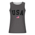 thumbnail image 3 of Dagegui Men's Letter Print Tank Tops July 4th Independence Day Top Patriotic Sleeveless Crew Neck Shirt Big and Tall Workout Muscle Undershirt 2025 Clearance, 3 of 3