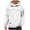 White, variant on Luvrsol Big & Tall Men Everyday Basic Hoodie Solid Long Sleeve Athleisure Pullover Sweatshirt with Hood S-5XL