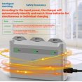 thumbnail image 4 of 3-Bay Charging Hub for DJI Neo Battery - Bigcan Multi-Port Drone Battery Charger with USB-A & USB-C Cables, Smart Voltage Matching, Fast Dual Way Input, Accessory for DJI Neo Drone, 4 of 11