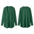 thumbnail image 4 of yillto Plus Size Womens Cardigan Open Front Lightweight Soft Comfy Long Sleeve Loose Coats with Pockets, 4 of 7