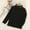 Black, variant on Thetops Toddler Girls' Turtleneck Shirt - ANGEL BABY Cotton 3T Pink, Long Sleeve, Soft Breathable, Machine Washable Layering Top