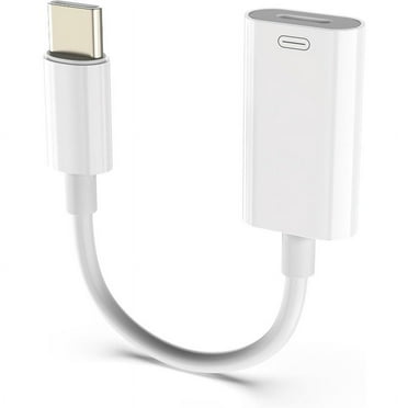 USB-C Male To Lightning Female Adapter, Type C To Lightning Converter for Audio, Data and Charging, Compatible with IPhone 15, IPad Pro, MacBook Pro, IMac and More Devices with USB-C Port