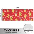 thumbnail image 5 of Kitchen Rugs Sets Of 2,Red Christmas Gingerbread Man Pattern Anti Fatigue Kitchen Mat Rugs Non Slip Washable,Decorative Kitchen Floor Mats for Kitchen,Sink,Laundry,17"X47", 5 of 5