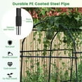 thumbnail image 6 of Patiojoy Garden Arch Trellis 7.5 FT Tall Garden Arch Plant Tunnel Trellis with Trellis Netting Tunnel Plant Support, 6 of 9