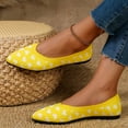 thumbnail image 5 of Sngxgn Women's Slip on Shoes Comfortable Flats Shoes Dress Shoes Work Casual Flats(Yellow,40), 5 of 6