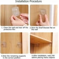 thumbnail image 4 of Shelf brackets self-adhesive 12-pack, 4 of 5