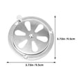 thumbnail image 2 of Raindrops 2pcs Stainless Steel Air Vent Damper for Ventilation Exhaust Dryer Cover Outside, 2 of 8