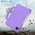 thumbnail image 3 of SaniMore for iPad Pro 11 2022/2021/2020/2018,iPad Air 5th/4th Generation/ipad 10.9" 2020 Case, Shockproof Full-Body Handle Stand Tablet Protective Kids-friendly Lightweight Cover, Purple, 3 of 6