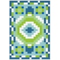 thumbnail image 2 of Safavieh Digital Artifact Gloriana Geometric Machine Washable Area Rug, Blue/Green, 5' x 7', 2 of 11