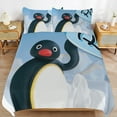 thumbnail image 1 of Pingu Breathable Fabric Comfort Easy Clean Secure Zipper Duvet Cover Sets for Sleeping Use, 1 of 5