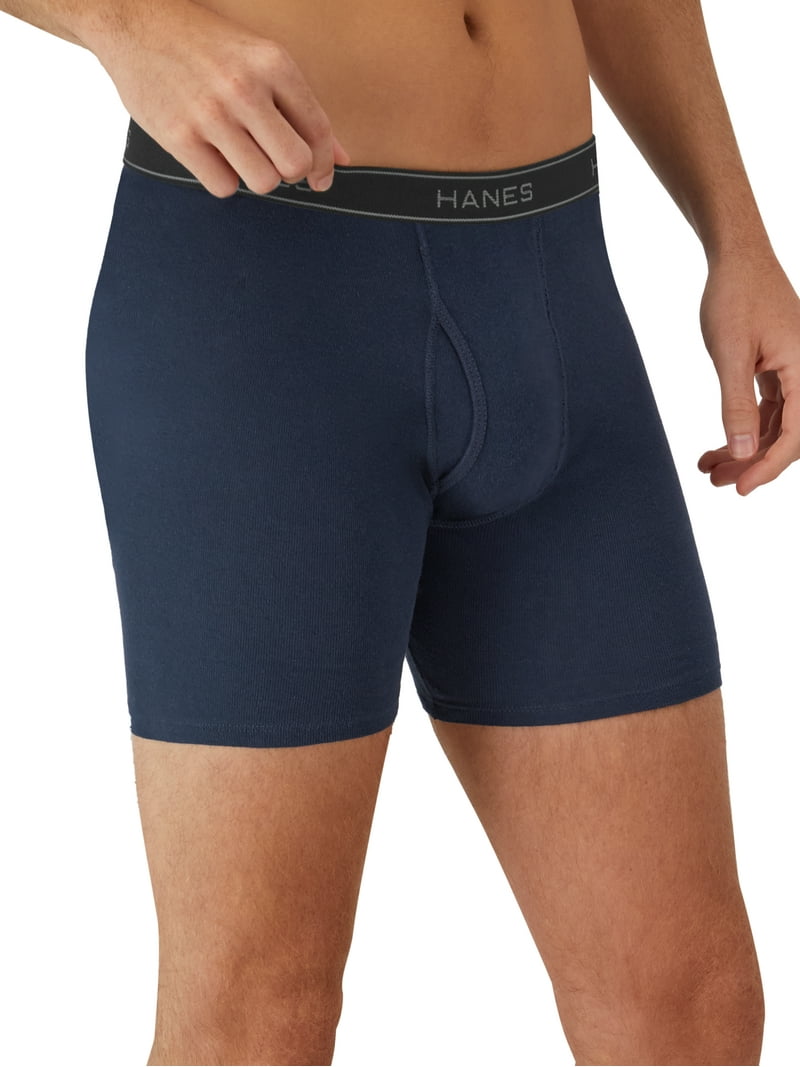 Hanes Men's Assorted Boxer Briefs 6 Pack Tagless Breathable