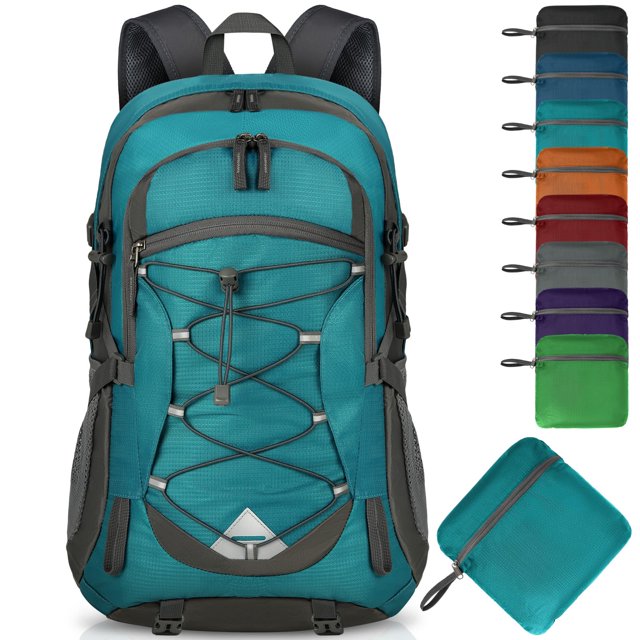 Mochila de Senderismo IGOLUMON 40L Impermeable y Ligera Verde