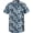 Navy, variant on Hawaiian Shirt for Men, Unisex Summer Beach Casual Short Sleeve Button Down Shirts, Printed Palmshadow Clothing