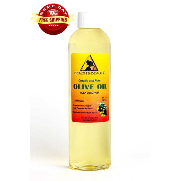 Olive Oil Refined Organic Cold Pressed Premium Natural Fresh 100% Pure 8 oz