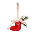thumbnail image 1 of Adornos navideños para colgar en el coche, calcetines navideños con conos de nieve y lazos para colgar en el árbol de Navidad, decoración navideña para puertas, suministros para fiestas navideñas., 1 of 4