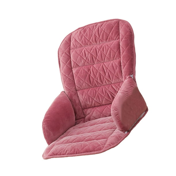 Cojín de asiento y respaldo de felpa para silla de escritorio con banda de fijación, cómodo y agradable para la piel, 45 x 48 x 55 cm, para accesorios Estilo L