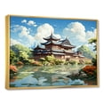 thumbnail image 2 of Designart "Tranquil Landscape of Japan" Landscapes Framed Wall Art - Traditional Blue China Hallway Framed Wall Art Decor, 2 of 6