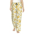 thumbnail image 2 of Lsque Banana Print Women's Pajama Pants, Lounge Pant - Comfortable Home Wear,Elastic Waistband, Stylish Design-Large, 2 of 9