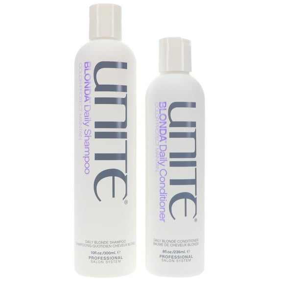 Unite Hair Blonde Daily Shampoo 10 Oz & Blonde Convenioso Diario 8 Oz Combo Pack UNITE Unite Hair Blonde Daily Shampoo 10 Oz & Blonde Convenioso Diario 8 Oz