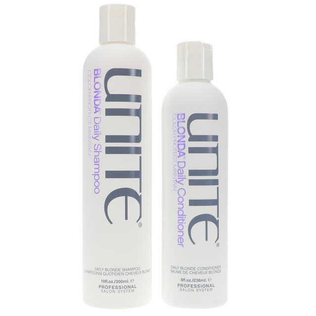Unite Hair Blonde Daily Shampoo 10 Oz & Blonde Convenioso Diario 8 Oz Combo Pack UNITE Unite Hair Blonde Daily Shampoo 10 Oz & Blonde Convenioso Diario 8 Oz