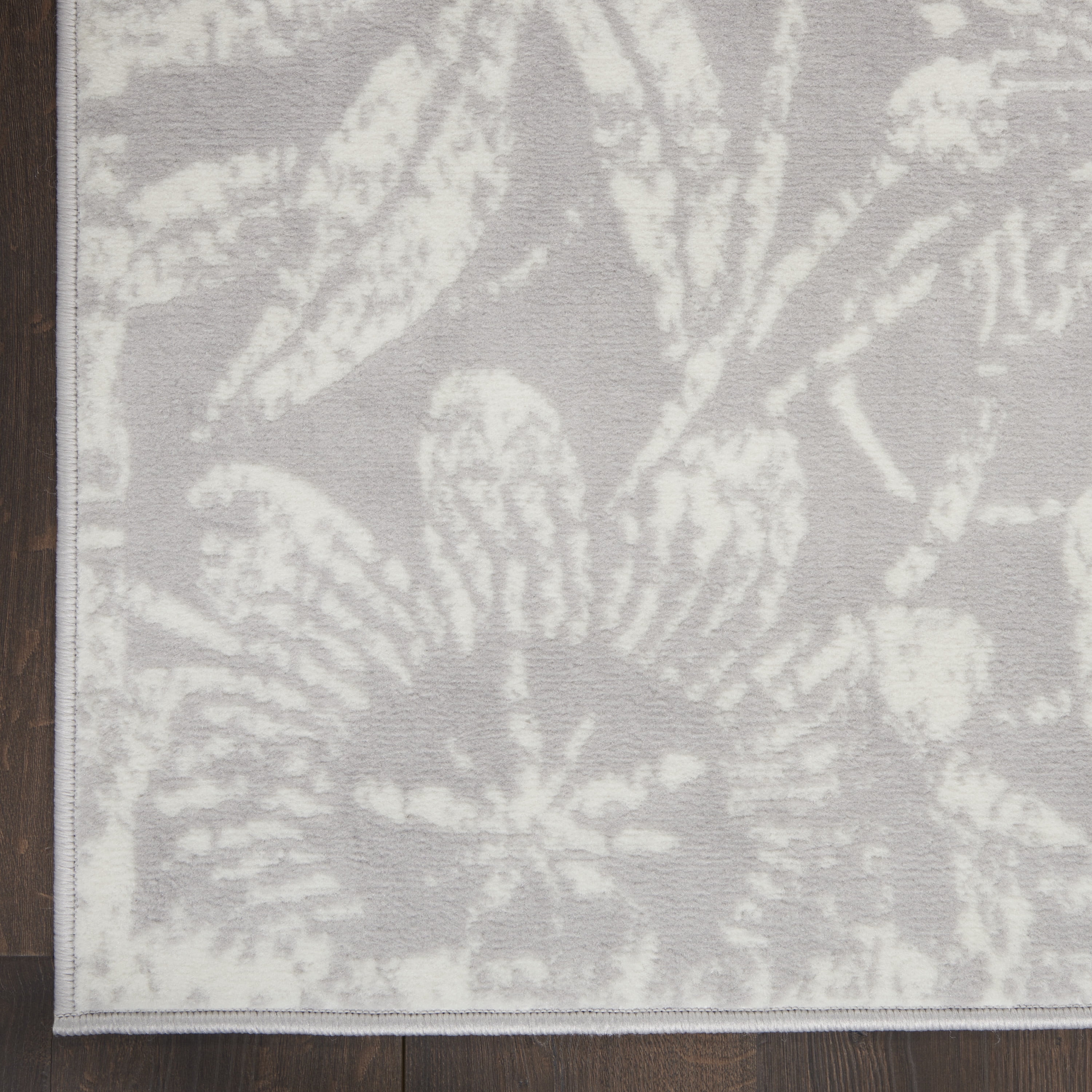 Nourison Whimsicle Botanical Bohemian Grey 8'4" x 11'6" Area Rug, (8' x 12')