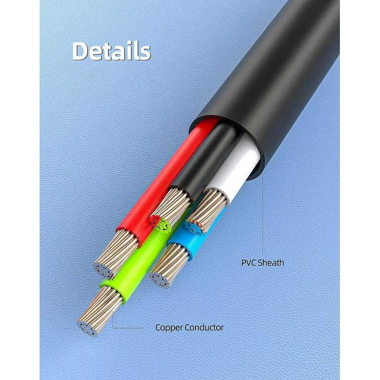 epacks Micro USB Cable USB 2.0 A-Male to Micro B Cable Fast Charging Cord High Speed USB Durable Android Charger Cable (1 Pack, 3ft)