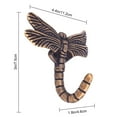 thumbnail image 5 of Shoreew Dragonfly Coat Hook Strong Load-bearing Easy Installation Decorative Wall Mounted Hanger Hook Key Holder, 5 of 7