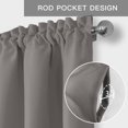 thumbnail image 6 of Hello Winter Farmhouse Short Window Curtain Valances, Grey Merry Christmas Holiday Rod Pocket Kitchen Valances for Living Room Bedroom Bathroom Cafe 60" x 18", 6 of 8