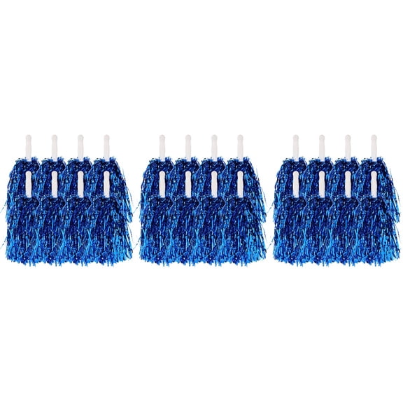 FOMIYES Cheering Pom Poms Blue Charming Event Supplies for Decoration 72Pcs