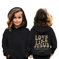 thumbnail image 2 of Byoo Hoodie for Girls Solid Color Casual Hooded Sweatshirt Kids Sports Soft Pullover Top, 2 of 8