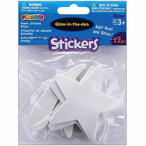 Glow-In-The-Dark Stars Foam Stickers 450 pcs