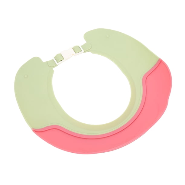 Protector de Baño Para Bebé, Protector Para El Cabello para Lavado de Niños, Impermeable, De Silicona, ElásTico, Ala Ancha, Protector de Ducha Ajustable Para Bebé, Gorro DE