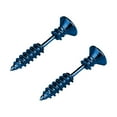 thumbnail image 2 of BNNG 2PCS Screw Piercing Earrings Punk Style Personalized Screw Earrings Personalized Earrings Funny Halloween Accessories Unisex Stainless Steel Piercing Cross Screws Hoop Earrings Ear Stud, 2 of 6